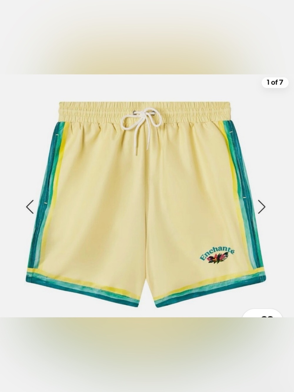 Enchante Mens Gator Tours Yellow Swim Trunks
